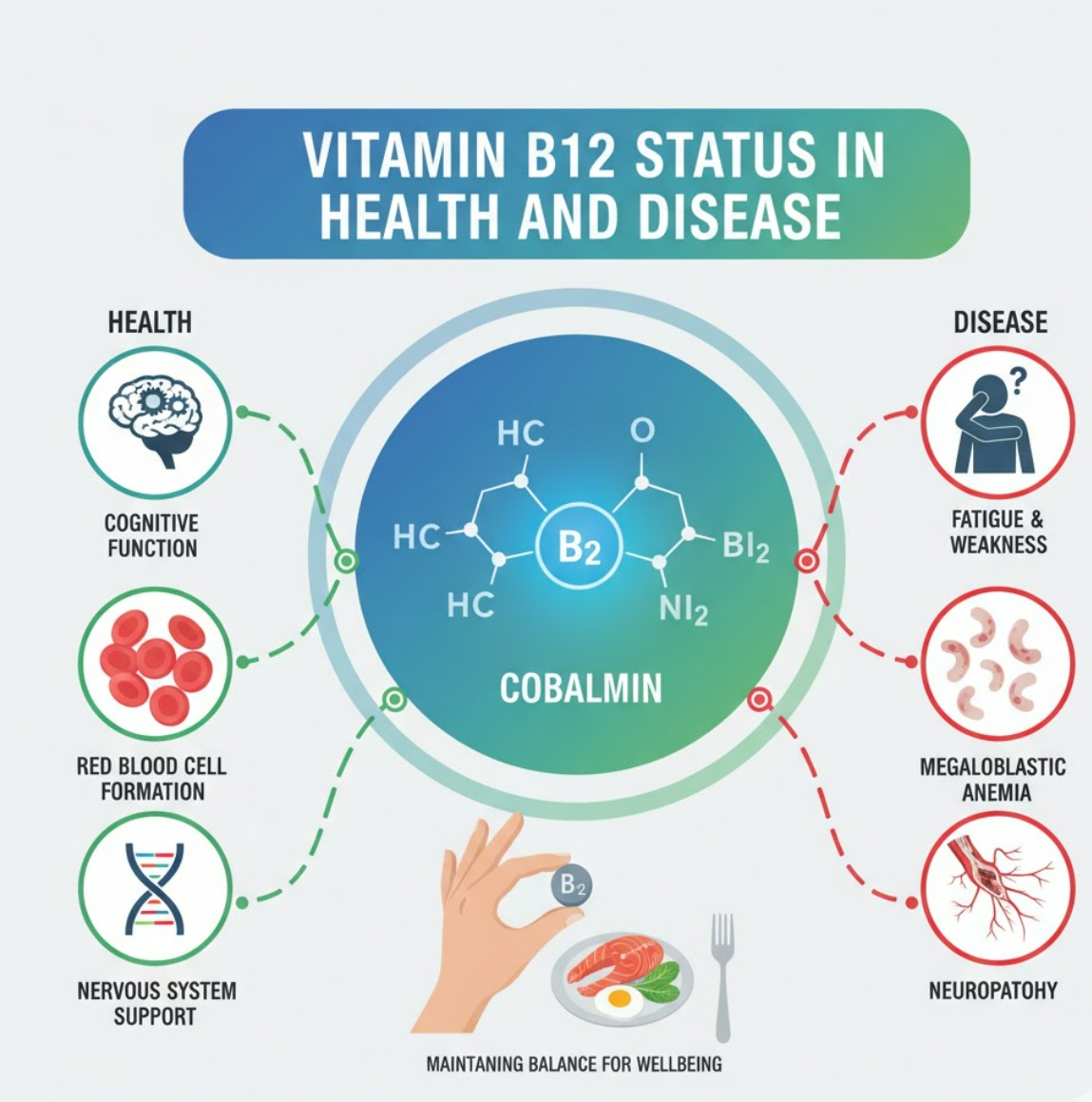 Vitamin B12 Status in Health and Disease