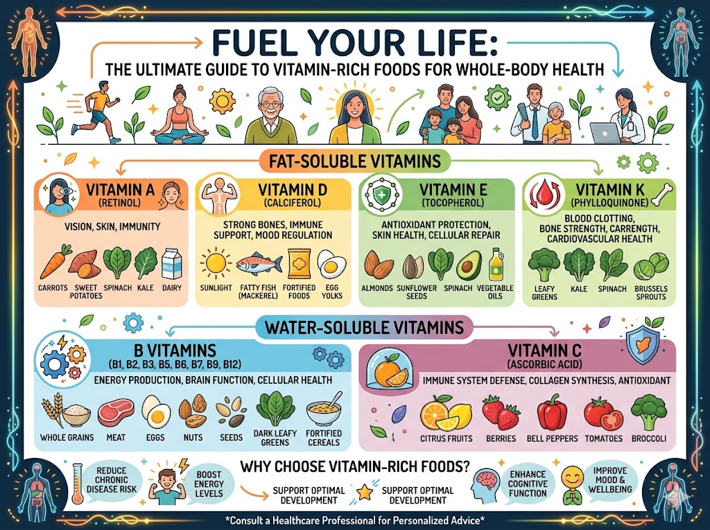 Fuel Your Life: The Ultimate Guide to Vitamin-Rich Foods for Whole-Body Health