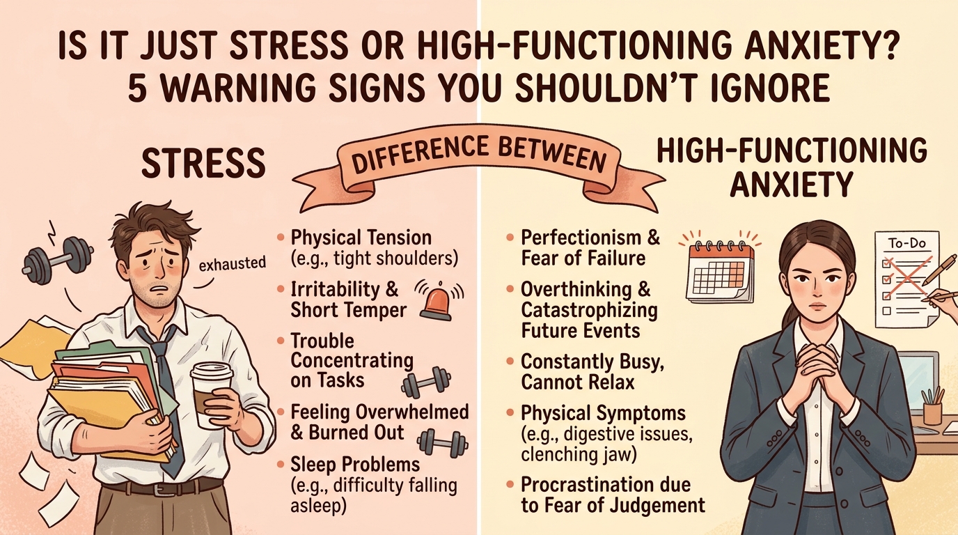 Is It Just Stress or High-Functioning Anxiety? 5 Warning Signs You Shouldn’t Ignore