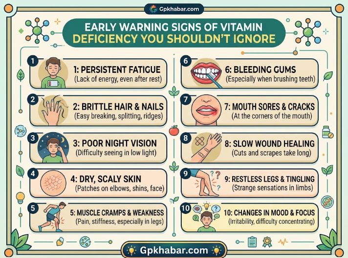 Early Warning Signs of Vitamin Deficiency You Shouldn’t Ignore